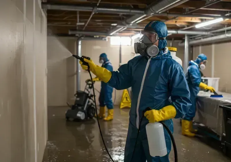 Basement Sanitization and Antimicrobial Treatment process in Edinburg, TX